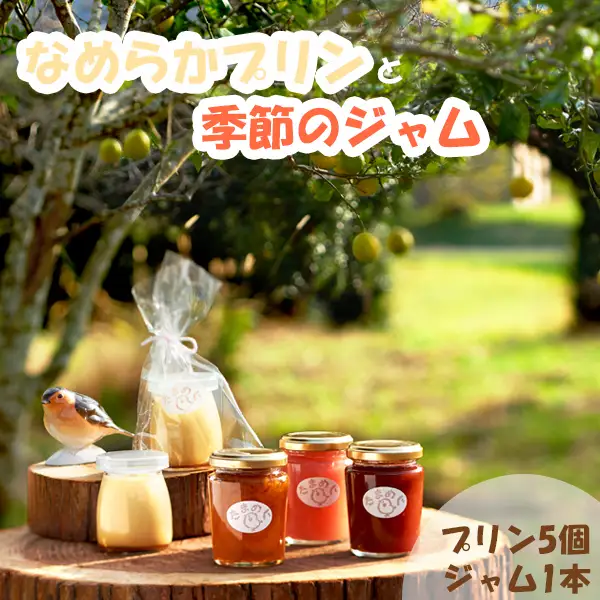 【無添加】手作りなめらかプリンと季節のジャム [0011-0045]