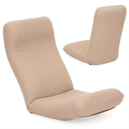 産学連携　リラックス座椅子5ーM　ベージュ_雑貨・日用品 椅子・チェア・ソファ 家具・インテリア   雑貨・日用品  家具・インテリア _【1455351】