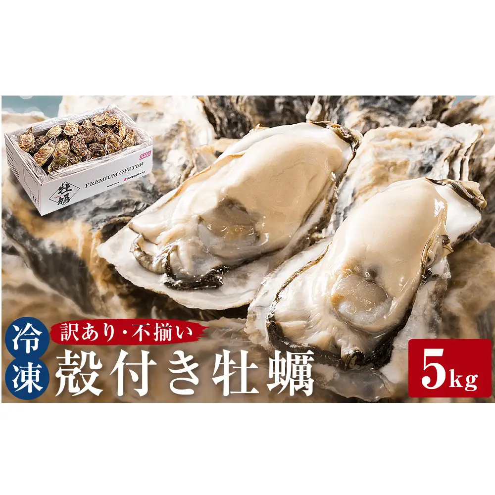 訳あり 冷凍 殻付き牡蠣 5kg 加熱用 三陸産 牡蠣