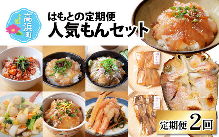 【2回定期便】はもとの定期便 人気もんセット【急速冷凍】（プロトン凍結）【お中元・お歳暮時期にお届け】