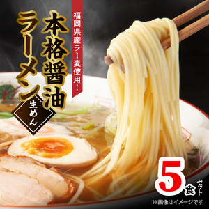 福岡県産ラー麦使用 本格醤油ラーメン 5食(生めん)_PC1805