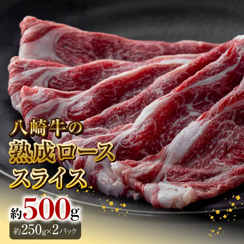 八崎牛の熟成ローススライス約250g×2 N0105-YC906