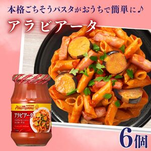トマト パスタソース アラビアータ 6瓶 備蓄 トマトソース レトルト レトルト レトルト レトルト J59