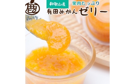 ＜発送中＞果肉たっぷり有田みかんゼリー9個【有田みかんネクターをゼリーにしました】※北海道・沖縄・離島への配送不可【ikd144】