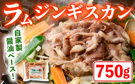 【A7027】特製 ラム ジンギスカン (750g×1袋) 羊 羊肉 ラム肉 冷凍 焼肉 ジンギスカン ラムジンギスカン 醤油ベース タレ 味付き BBQ バーベキュー 【羊と雲の丘観光】