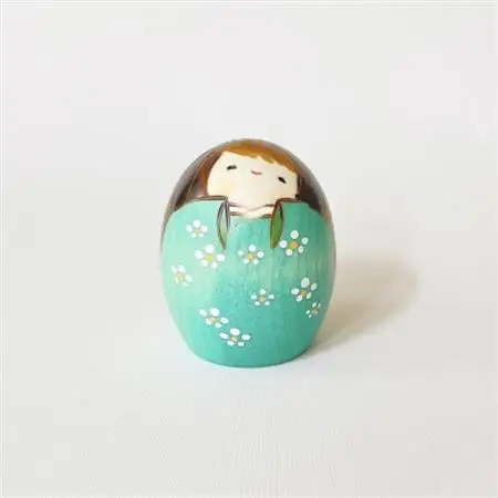 しあわせ　グリーン　小(1体)_装飾品・工芸品   _【1293296】
