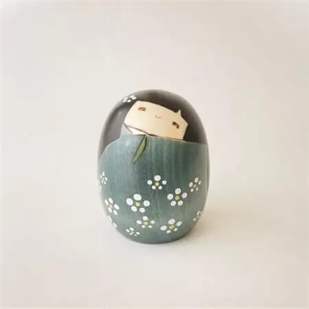 しあわせ　グリーン　大(1体)_装飾品・工芸品   _【1293299】