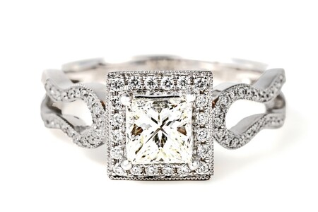 【ふるなび限定】【一点もの】ダイヤモンド（1.009ct）K18PG/WGリング　R66　K05097-H　FN-Limited-SP