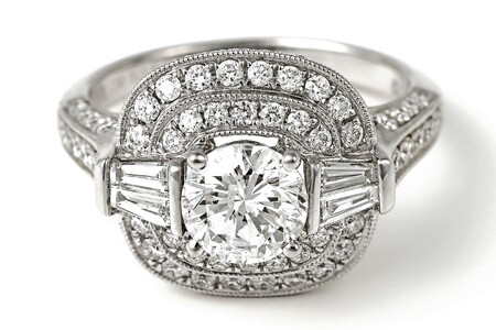 【ふるなび限定】【一点もの】ダイヤモンド（1.100ct）K18WGリング　R69　K05100-H　FN-Limited-SP