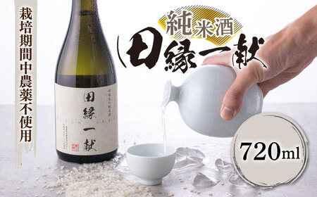 無農薬で育てたお米で作った 日本酒 『田縁一献（でんえんいっこん）』720ml×1本 糸島市 / NPO法人田縁プロジェクト [AUM002] 純米酒