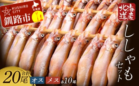 北海道産 ししゃも オスメス 食べ比べ セット 北海道 釧路市 F4F-3597
