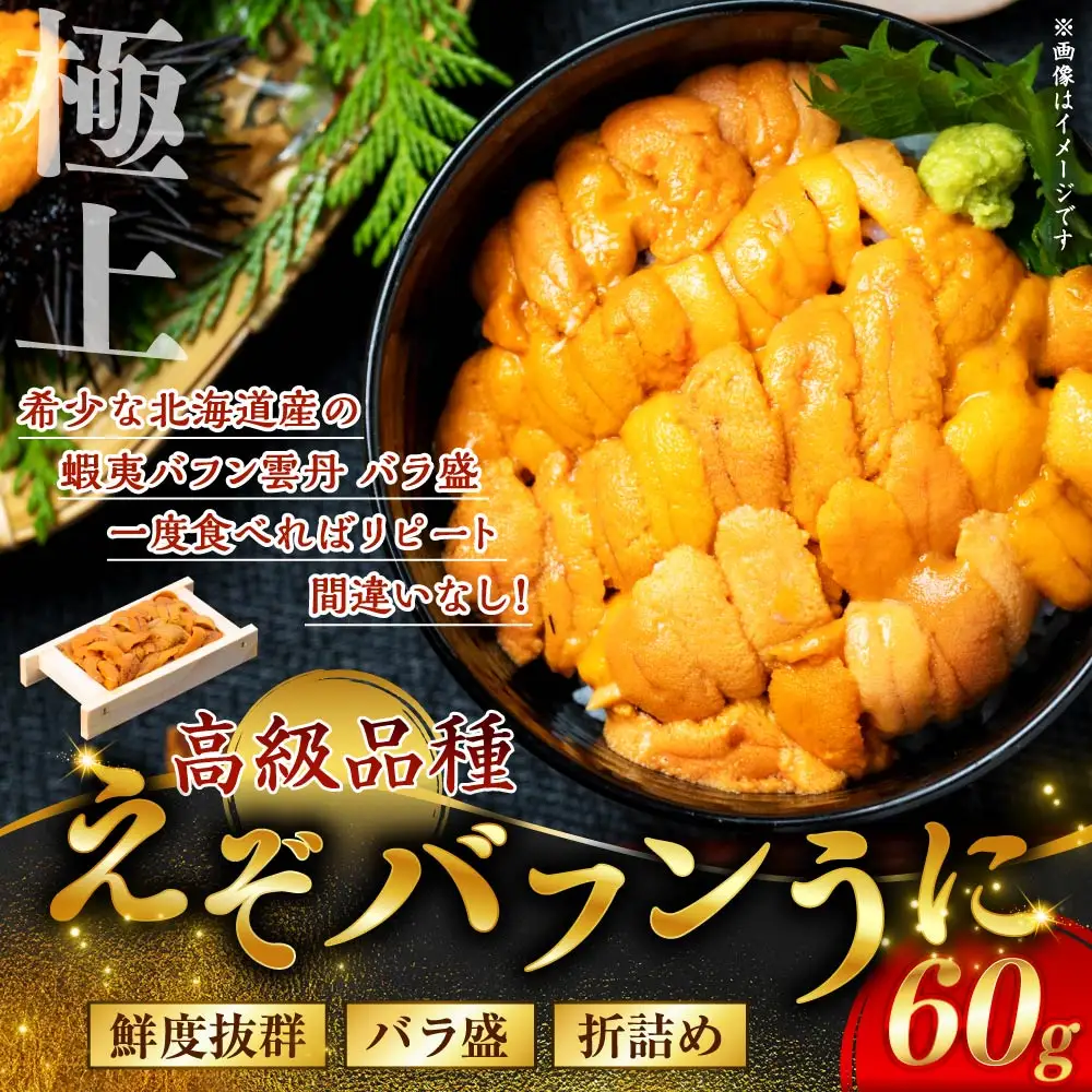 【鮮度抜群！極上生ウニ】生うに折60g ふるさと納税 うに F4F-3207