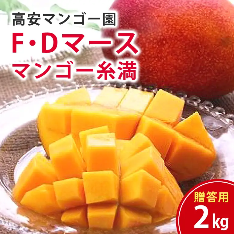 【 先行予約 2026年 発送 】 高安マンゴー園 贈答用 F・Dマースマンゴー糸満 2kg (3～6玉) 沖縄県産 マンゴー アップルマンゴー アーウィンマンゴー 完熟マンゴー 果物 くだもの フルーツ 沖縄 お取り寄せ ギフト 贈答品 産地直送 農家直送 糸満市 96-4