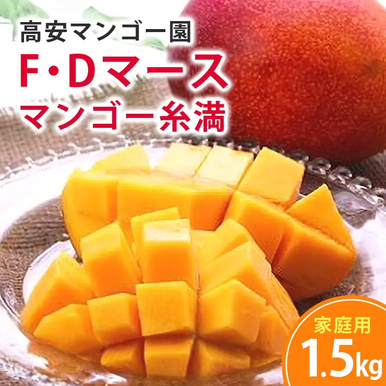 【 先行予約 2026年 発送】高安マンゴー園 家庭用 F・Dマースマンゴー糸満 1.5kg (3～6玉) 沖縄県産 マンゴー アップルマンゴー アーウィンマンゴー 完熟マンゴー 果物 くだもの フルーツ 沖縄 お取り寄せ 特産品 甘い 産地直送 農家直送 糸満市 96-1