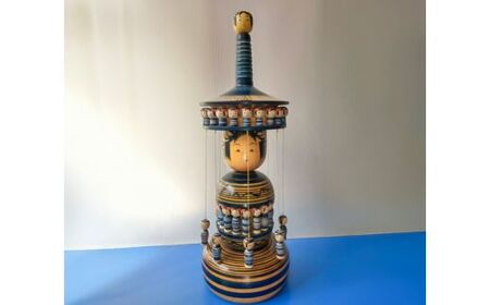 No.2841 土湯こけしメリーゴーランド　陳野原幸紀作