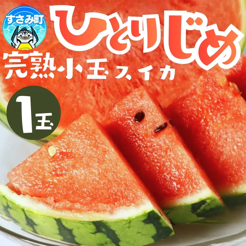 すいか 和歌山の小玉すいか「ひとりじめ」約1.8kg 1玉【uot778A】