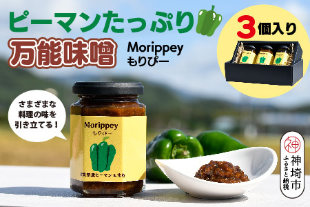 ピーマン味噌 もりぴー【3個セット】【サラダピーマン 米麹味噌】(H100104)