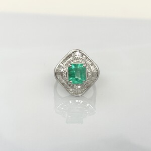 【ふるなび限定】【一点もの】Pt900　エメラルド（1.74ct）リング　FR1　K05064-H　FN-Limited-SP