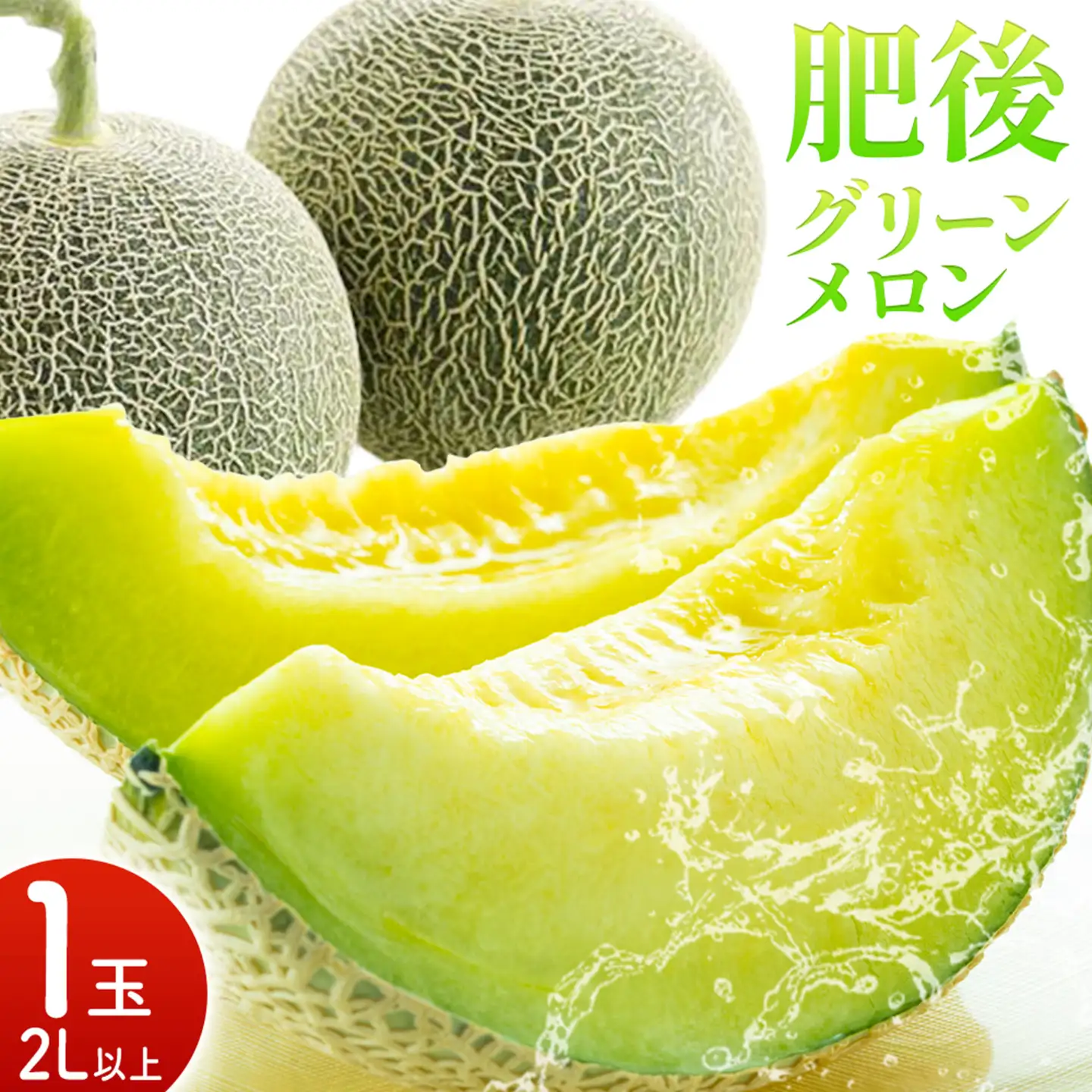肥後グリーンメロン 1玉 2L以上【メロンドーム】 メロン 果物 フルーツ 九州産 熊本県産 送料無料【2026年5月中旬頃より出荷】【先行予約】