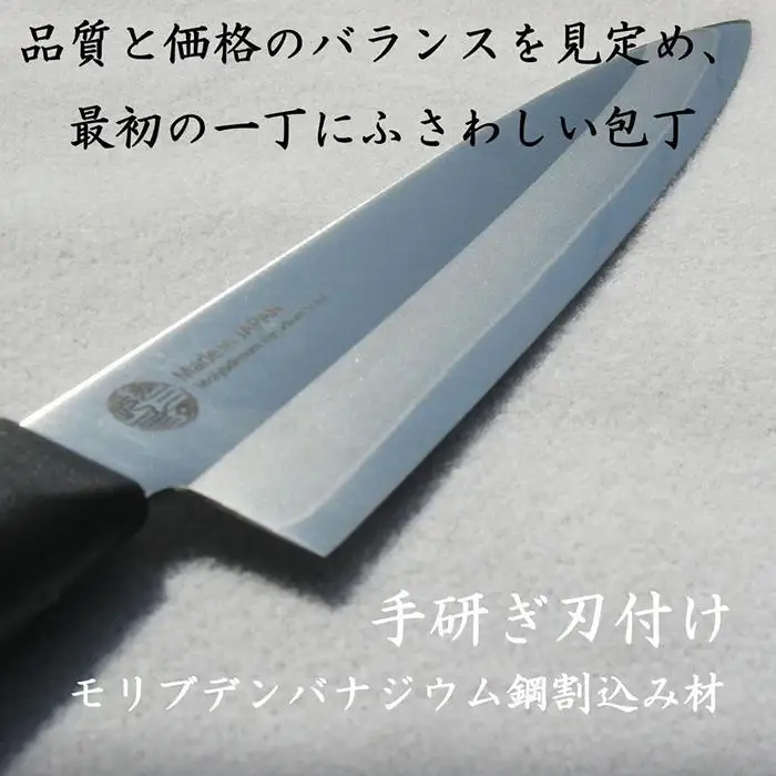 ナガオ ペティナイフ 小型包丁 刃渡り140mm モリブデンバナジウム鋼