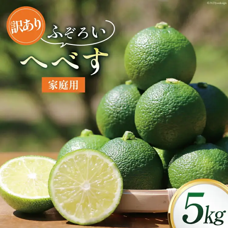 【期間限定発送】 へべす 訳あり 柑橘 ふぞろい 果実 5kg [山本農園 宮崎県 日向市 452060744]