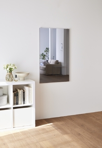 リフェクスミラー姿見 バリエ ダブル (フィルムミラー) RMV-2-GBR (幅60cm×高さ100cm×厚み2cm)グレイッシュブラウン [0718]