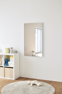 リフェクスミラー姿見 バリエ ダブル (フィルムミラー) RMV-2-PBL (幅60cm×高さ100cm×厚み2cm)ペールブルー [0719]