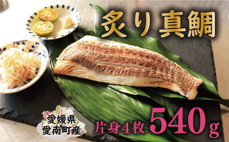 炙り 真鯛 切り身 4柵 540g 真鯛