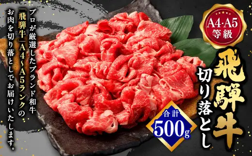 飛騨牛 A4 A5 等級 切り落とし 500g