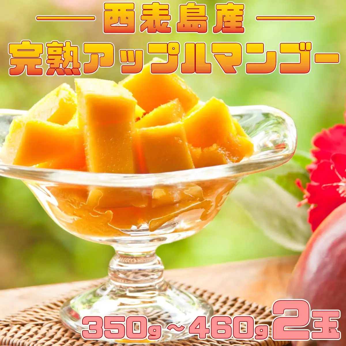 完熟 アップルマンゴー 2L 350g～460g 