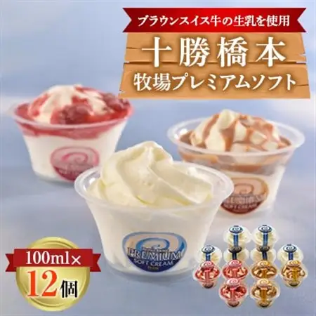 十勝橋本牧場プレミアムソフト12個_菓子・スイーツ アイス・ジェラート  _【配送不可地域：離島】【1473537】