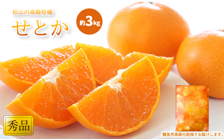 【秀品】 せとか 約3kg 贈答用高級化粧箱入り 【せとか】【2027年2月中旬頃から順次発送】 【KK306】