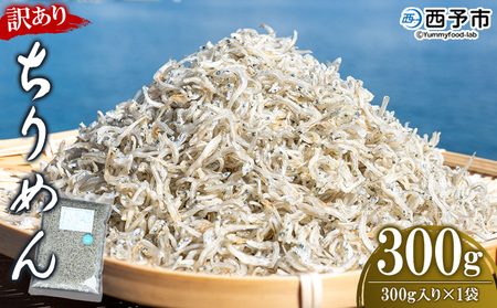 ＜訳あり ちりめん 300g入り 1袋＞ しらす シラス じゃこ 魚 さかな 小魚 海鮮 海産物 水産加工品 おにぎり 具材 おつまみ おやつ ご家庭用 のし 特産品 網元・祇園丸 愛媛県 西予市 【冷蔵】『1か月以内に順次出荷予定』 AAG0010