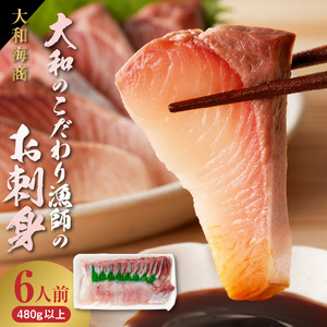 【単月お届け】大和海商 大和のこだわり漁師のお刺身6人前【冷凍】 N072-YA5531-2