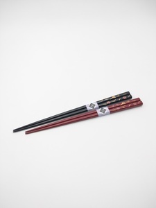 川連漆器 夫婦箸吹寄せ蒔絵木箱入 漆器 漆器 【(株)阿部健吉商店】[H5-5305]