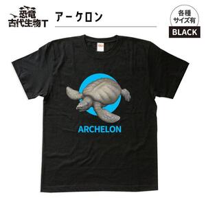 恐竜・古代生物Tシャツ　アーケロン　サイズ100（キッズ・ユニセックス）
