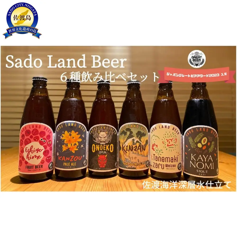 【3ヶ月定期便】佐渡の地ビールSado Land Beer6種類12本セット