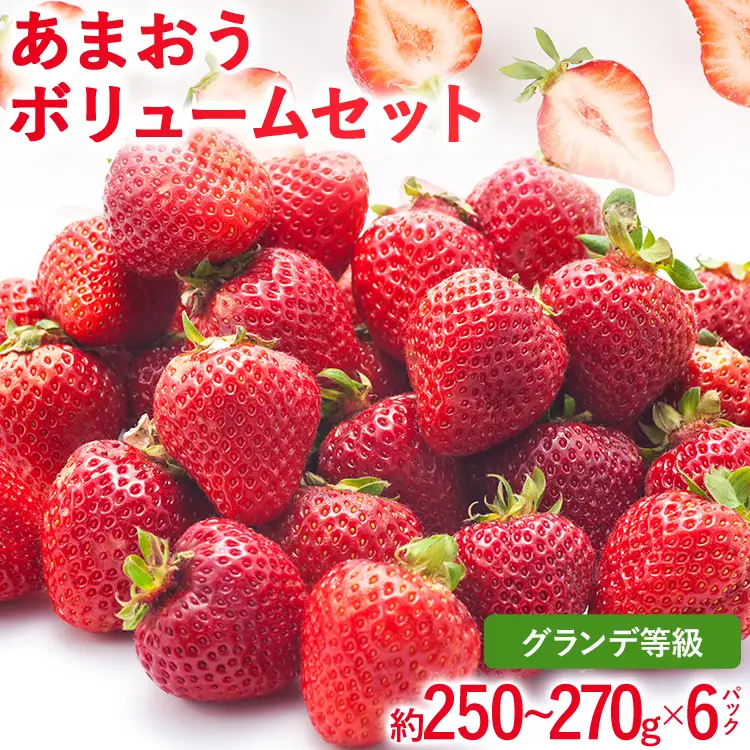 【2027年発送先行予約】あまおうボリュームセット(約250‐270g x G6パック) お取り寄せグルメ お取り寄せ 福岡 お土産 九州 福岡土産 取り寄せ グルメ 福岡県