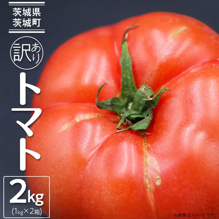 484【訳あり】茨城町産トマト 約2kg JA水戸