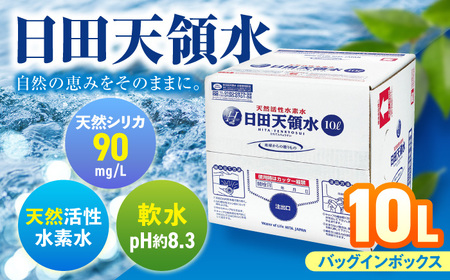 【最短1週間以内発送】日田天領水 10L×1箱 天然水 備蓄 防災 ミネラルウォーター シリカ [AREG014]