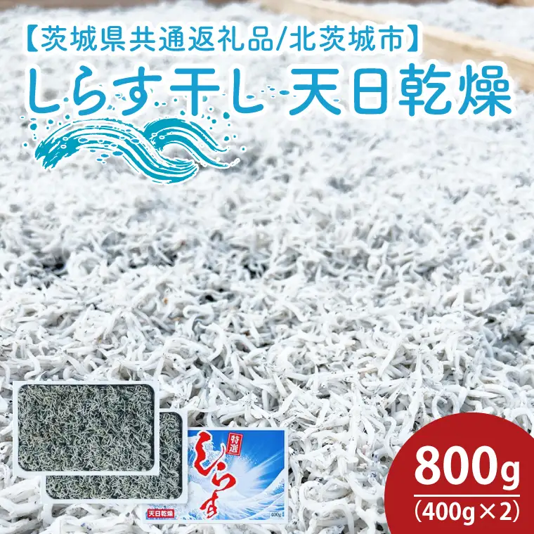しらす干し 天日乾燥800g（400g×2）【茨城県共通返礼品/北茨城市】  (HY-11)