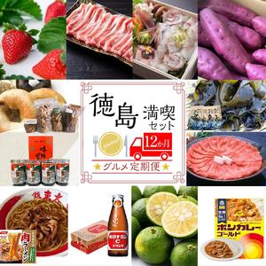 徳島満喫セット グルメ定期便（12ヶ月お届け）