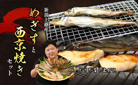 メギスと旬魚の西京漬けセット　メギス 旬魚 魚 西京漬け 西京漬 セット 干物 海産物 個装包装 新潟県 上越市