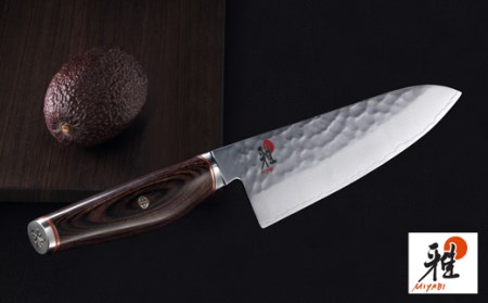 MIYABI ミヤビ 「 6000MCT 三徳包丁 180mm 日本製 」多層鋼 槌目 包丁 岐阜県関市製【日本正規販売品】34074-181
