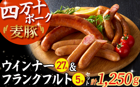 【平野協同畜産】ウインナー計27本 ＆ フランクフルト5本（合計1,250g） 国産 ウインナー ソーセージ／Ahc-02 