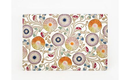 【文庫屋大関】パーソナルホルダー　更紗菊【皮革工芸品】 民芸品 雑貨 日用品 ファイル 多用途 牛革 