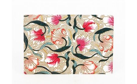 【文庫屋大関】パーソナルホルダー　ノースガーデン＜コーラル＞【皮革工芸品】 民芸品 雑貨 日用品 文房具 革小物 牛革 ファイル ケース 