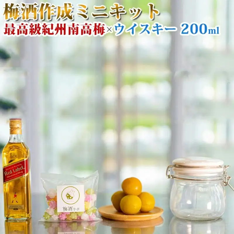 梅酒作成ミニキット（ウイスキーベース）umslabo001A【umslabo001A】