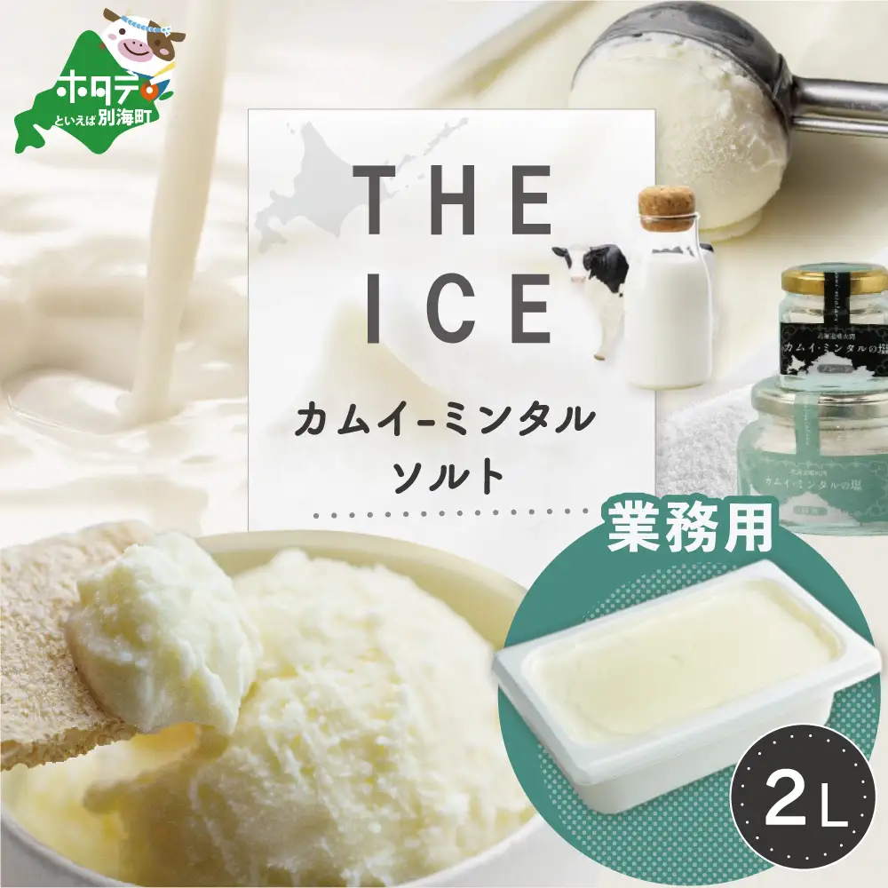 【THE ICE】 KAMUI-MINTAL SALT（カムイ・ミンタルソルト）ジェラート 2リットル CJ0000214