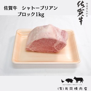 佐賀牛 シャトーブリアン ブロック 1kg 100-J881
